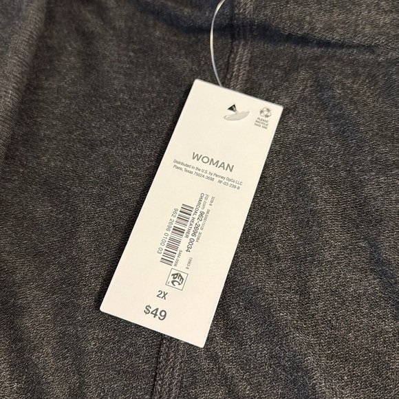 Women's Gray Open Front Cardigan NWT - Picture 2 of 4